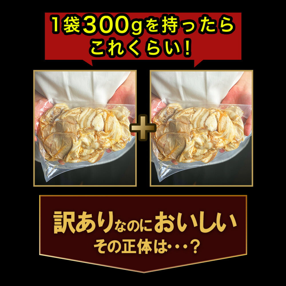 【訳あり】チャーシュー 300g×2パック 計600g
