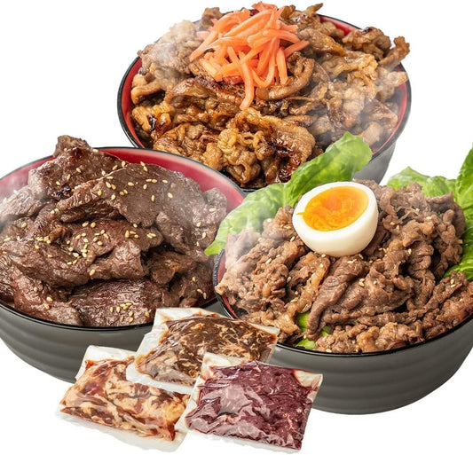 味付き 牛 焼肉 840gセット（ハラミ 120g×2パック、カルビ ・ プルコギ 各150g×2パック ）