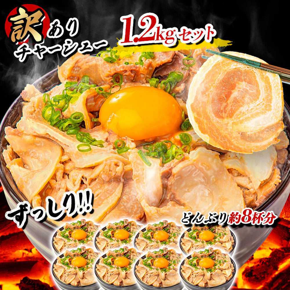 【訳あり】 チャーシュー切り落とし 300g×4パック 計1.2kg